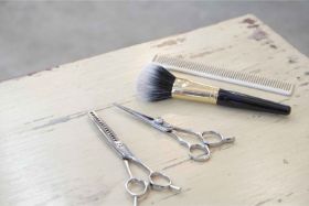 2つのハサミとクシ